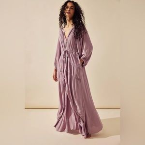 Free People Plenty of Love Maxi in Burnished Lilac